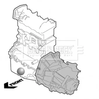 Support moteur BORG & BECK BEM3906