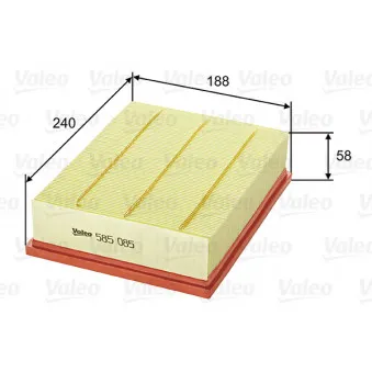 Filtre à air VALEO 585085