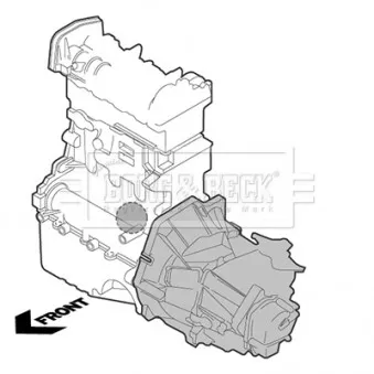Support moteur BORG & BECK BEM3944