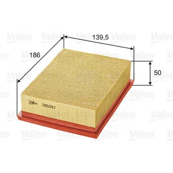 Filtre à air VALEO 585087