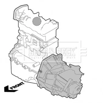 Support moteur BORG & BECK BEM4030