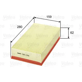 Filtre à air VALEO 585091