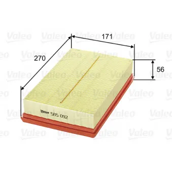 Filtre à air VALEO 585092