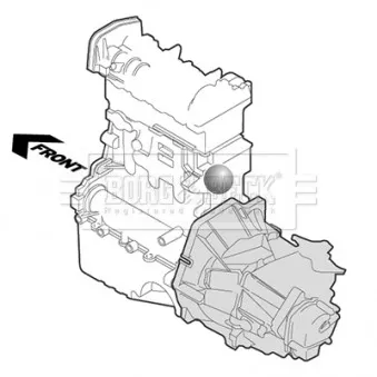 Support moteur BORG & BECK BEM4148