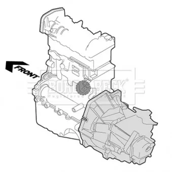 Support moteur BORG & BECK BEM4184