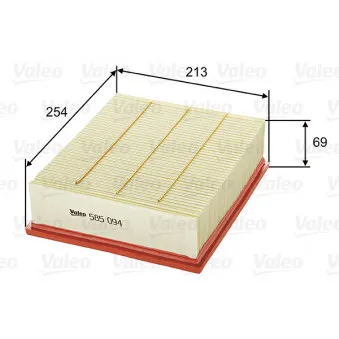 Filtre à air VALEO 585094