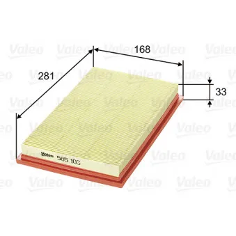 Filtre à air VALEO 585103