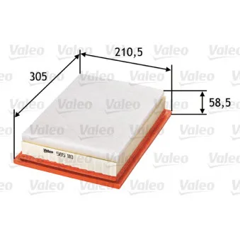 Filtre à air VALEO 585110