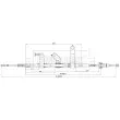 Tirette à câble, frein de stationnement BORG & BECK BKB3902 - Visuel 2