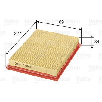 Filtre à air VALEO 585122