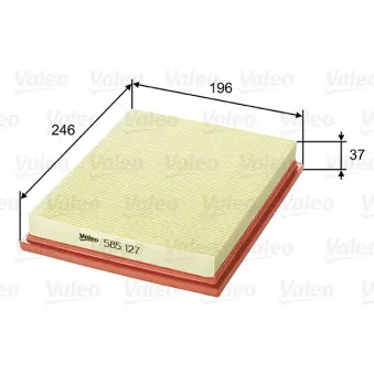 Filtre à air VALEO 585127