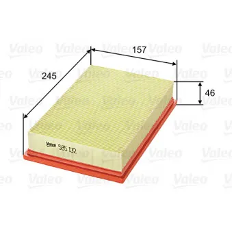Filtre à air VALEO 585132
