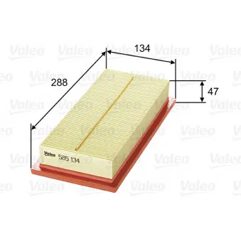 Filtre à air VALEO 585134