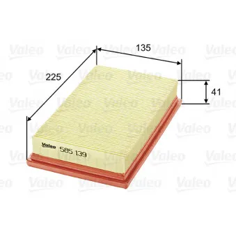 Filtre à air VALEO 585139