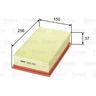 Filtre à air VALEO 585140