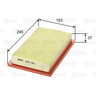 Filtre à air VALEO 585141