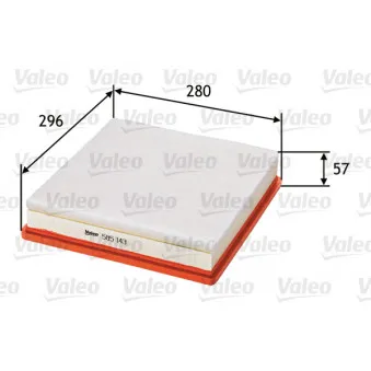 Filtre à air VALEO 585143