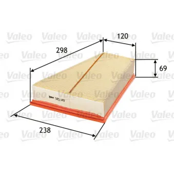 Filtre à air VALEO 585149