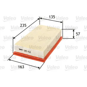 Filtre à air VALEO 585152