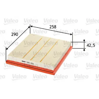 Filtre à air VALEO 585159
