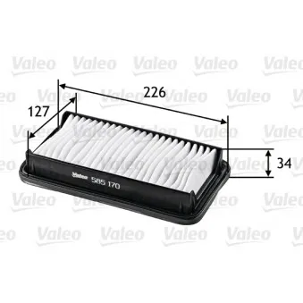 Filtre à air VALEO 585170