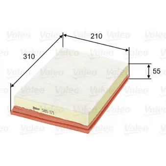 Filtre à air VALEO 585171