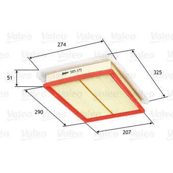 Filtre à air VALEO 585175