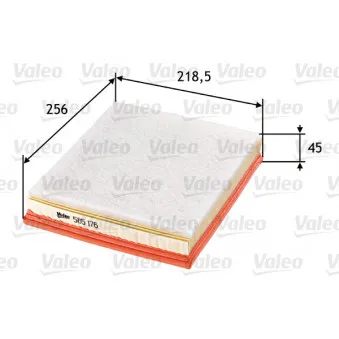 Filtre à air VALEO 585176
