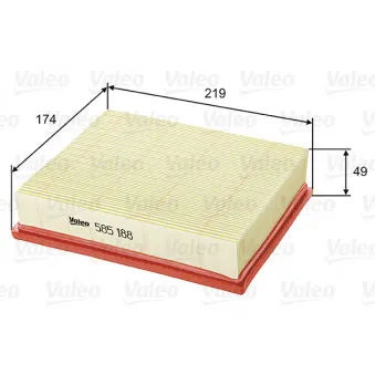 Filtre à air VALEO 585188