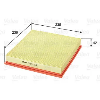 Filtre à air VALEO 585194
