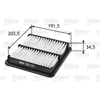 Filtre à air VALEO 585195