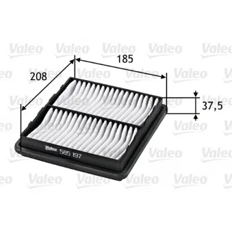 Filtre à air VALEO 585197