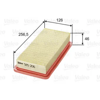 Filtre à air VALEO 585206