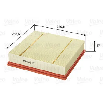 Filtre à air VALEO 585207