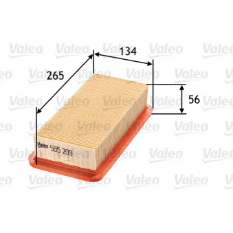 Filtre à air VALEO 585209