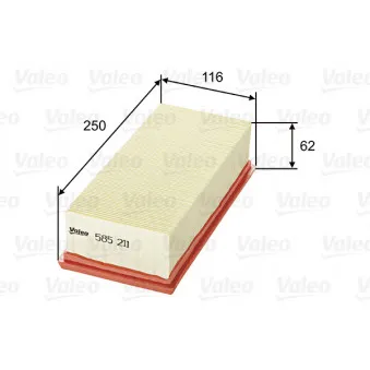 Filtre à air VALEO 585211