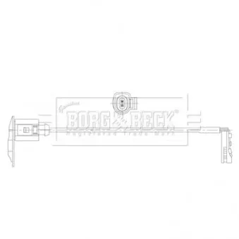 Contact d'avertissement, usure des plaquettes de frein BORG & BECK BWL3222