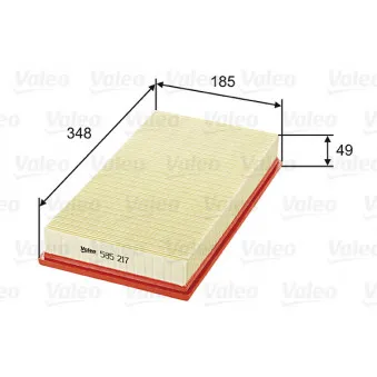 Filtre à air VALEO 585217