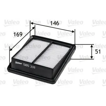 Filtre à air VALEO 585221