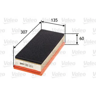 Filtre à air VALEO 585223