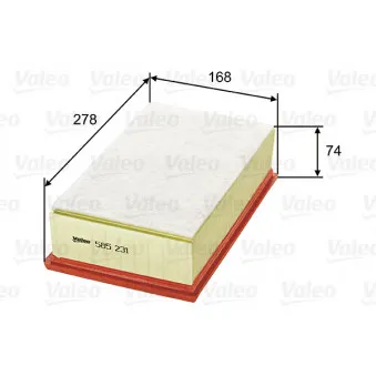 Filtre à air VALEO 585231