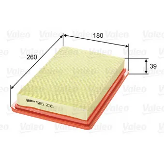 Filtre à air VALEO 585235