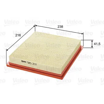 Filtre à air VALEO 585237