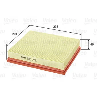 Filtre à air VALEO 585238