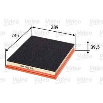 Filtre à air VALEO 585245