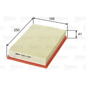Filtre à air VALEO 585248