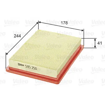 Filtre à air VALEO 585250