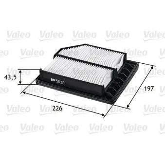 Filtre à air VALEO 585253