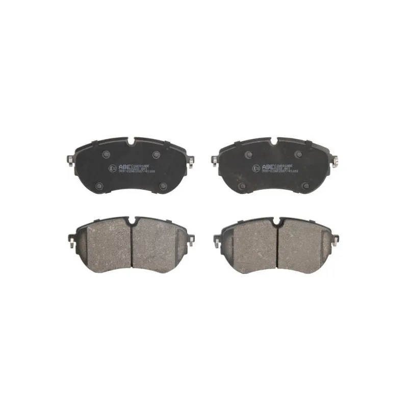 Jeu de 4 plaquettes de frein avant ABE C1W081ABE
