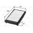 Filtre à air VALEO 585261 - Visuel 1